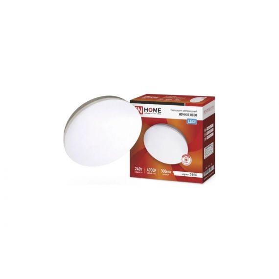 Светильник LED DECO НОЧНОЕ НЕБО 24Вт 4000К 1560лм 230В 300х55мм IN HOME  3518/ 1442736