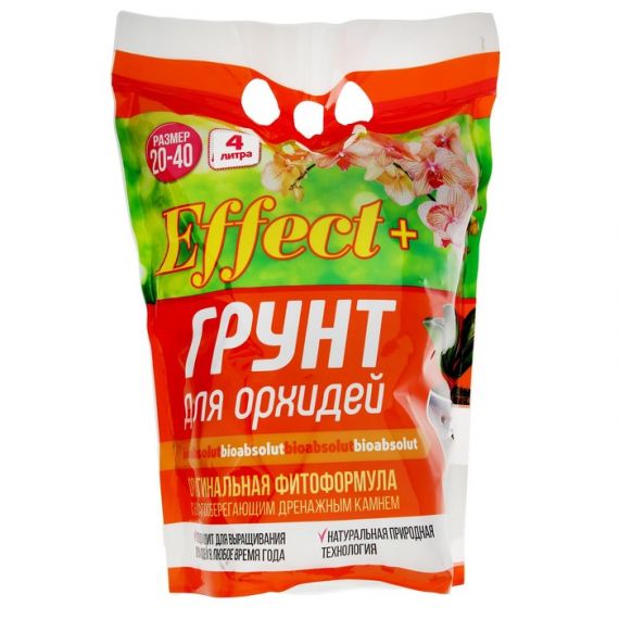 Грунт для орхидей Effect+, 4л, 20 х 40
