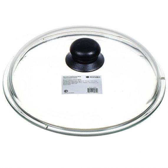 Крышка для посуды стекло 24см Daniks HSD24H 348939
