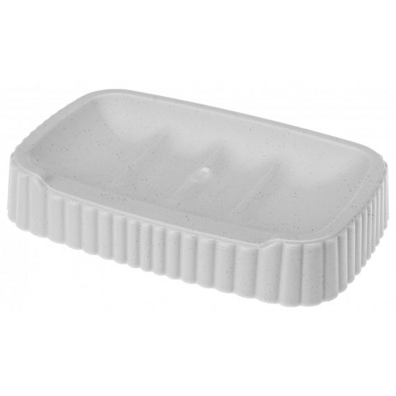 Пластиковая мыльница серый вельвет	13918