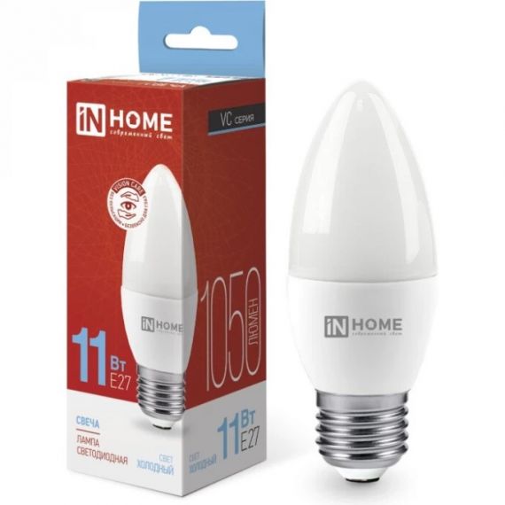 Лампа светодиодная LED-СВЕЧА-VC 14Вт 230В E14 4000K 1330Лм IN HOME  7768