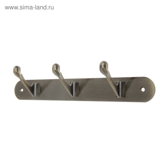 Вешалка 3-х местная ТУНДРА арт.309 цвет бронза 857067, изображение 2