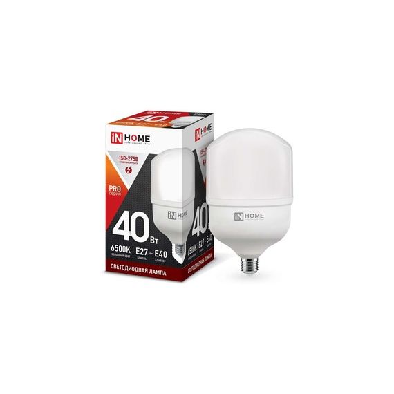 Лампа LED HP-PRO 40Вт 230В E27 6500К 3600Лм Инхоум  1101