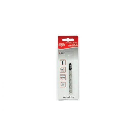 Пилка для лобзика по дереву Elitech T101BIF 1820.085500
