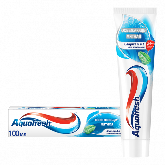Зубная паста AQUAFRESH Освежающе-мятная 100мл