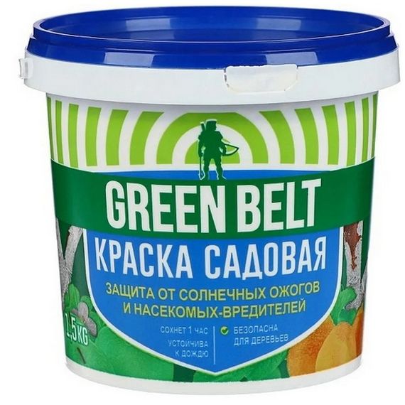 Краска акриловая для защиты растений от болезней и солнечных ожогов 1,5кг