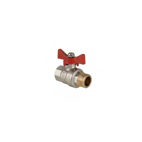 Кран шар полнопроход BASE вн-нар 25- 1 бабочка VT.218S.N.06