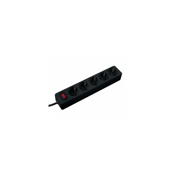 Сетевой фильтр Космос 5гн*5м (ПВС 3*075) черный FKsm5m-5g(B)  45105