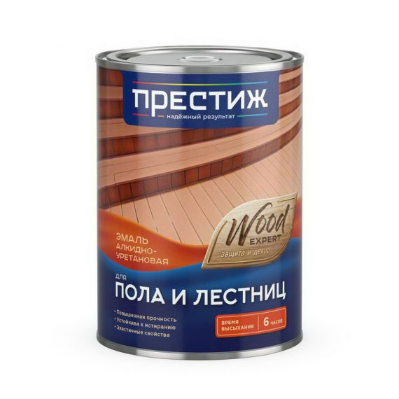 Эмаль для пола желто-коричневая 1,9кг. ПРЕСТИЖ  21843
