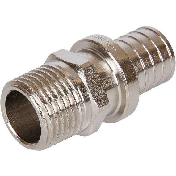 Переходник с наружной резьбой никелированный STOUT 20x2,0 1/2  SFA-0001-200212