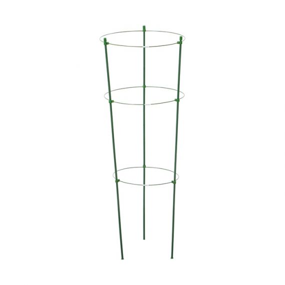 Кустодержатель, d=22–26–28 см, h=75 см, 3 кольца, металл, зелёный, Greengo 150973