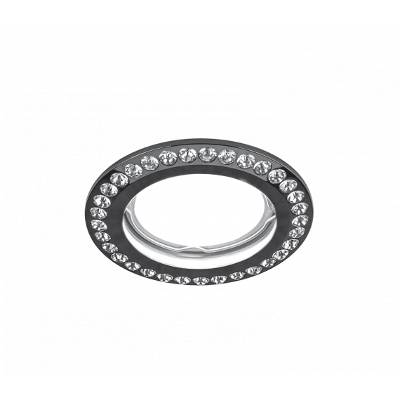 Светильник Gauss Strass  CA031 Кристал/черн Круг Gu5.3 1/30