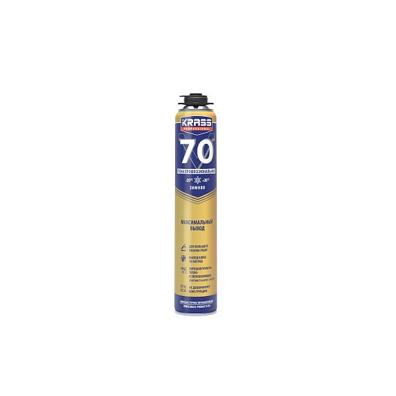 Пена монтажная KRASS Professional V70 890мл зимняя  9591609