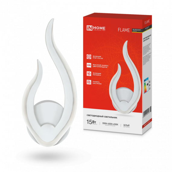 Светильник светодиодный ELEGANT FLAME 15Вт 230В 3000-6500K 1200Лм STEP COLOR   1437