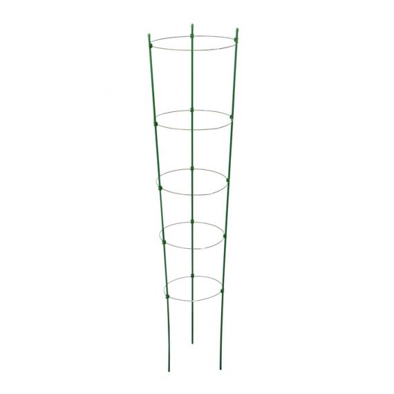 Кустодержатель, d=32–30–28–26–24 см, h=150 см, 5 колец, металл, зелёный, Greengo 9918644