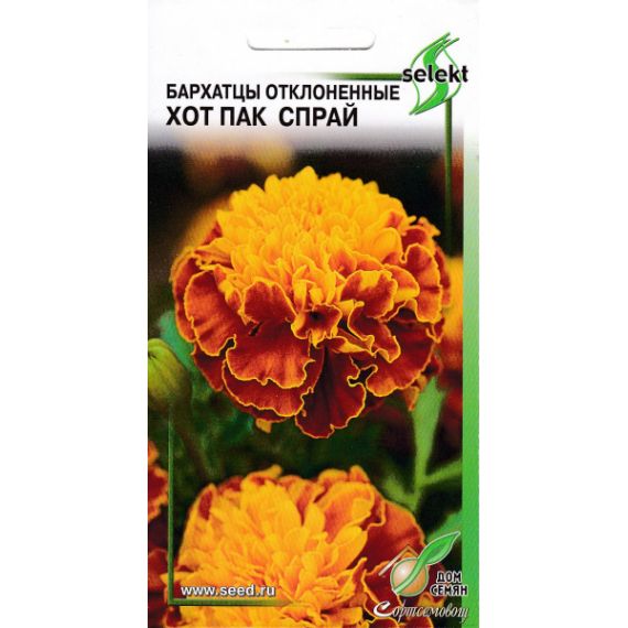 Семена Дом Семян Бархатцы Хот Пак Спрай 10шт