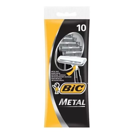 Станки одноразовые BIC Metal 10 шт  836630  QR