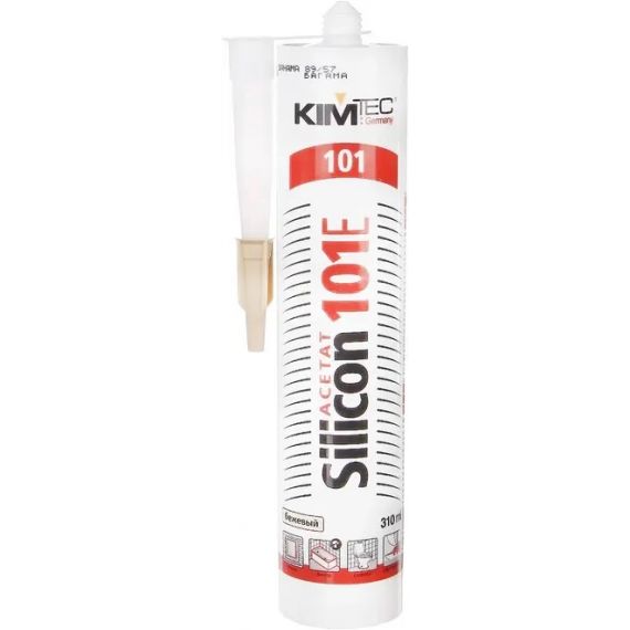 Герметик силиконовый KIM TEC 101E карамель 280мл  02-01-43