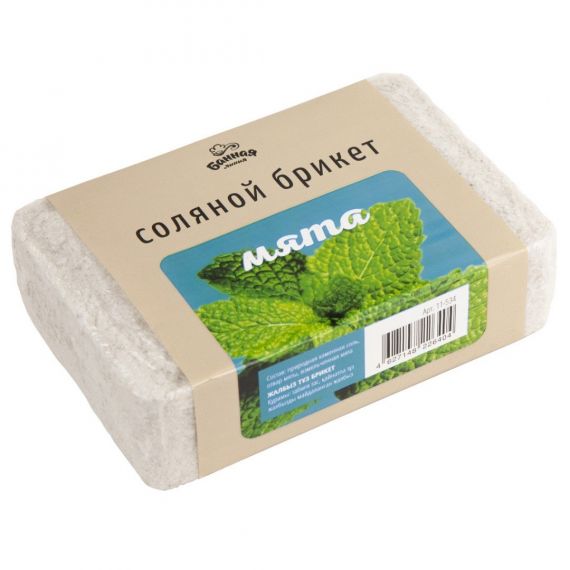 Соляной брикет 1,2кг Мята 11-534