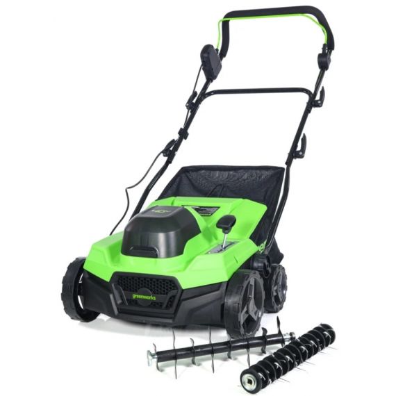 Аэратор-скарификатор аккумуляторный Greenworks GD40SC38II  без АКБ и ЗУ 2517607