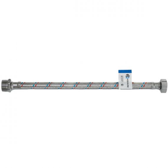Подводка гибкая для воды М1/2"-Н1/2" нерж 0,3м AQUALINE 04816/  018-2306