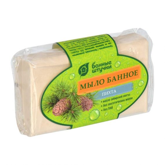 Мыло кусковое Банное «Пихта», 100 г  Банные штучки  33676