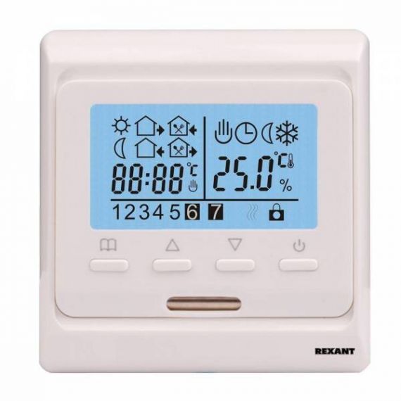 Терморегулятор R51XТ с дисплеем и авт. программированием Rexant  51-0532