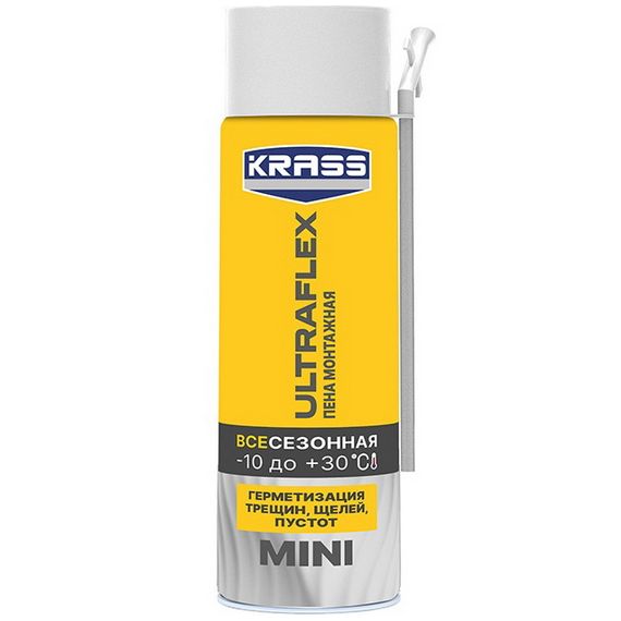Пена монтажная KRASS Ultraflex Mini всесезонная 0,25л  9592462