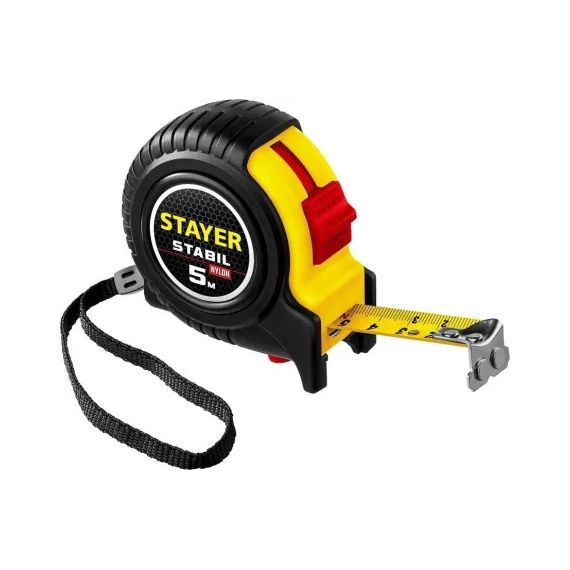 Рулетка STAYER 5м*19мм профессиональная с автостопом  34131-05
